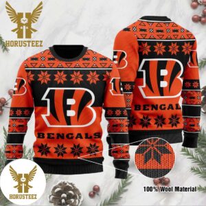 Cincinnati Bengals NFL Ugly Christmas Sweater Holiday Party Christmas Ugly Sweater