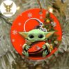 Dallas Cowboy Baby Yoda NFL 2023 Decorations Christmas Ornament