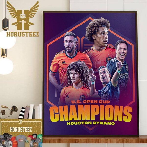 Congrats Houston Dynamo Champions Lamar Hunt US Open Cup 2023 Home Decor Poster Canvas