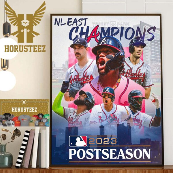 Congratulations Atlanta Braves Are 2023 NL East Champions Home Decor Poster Canvas