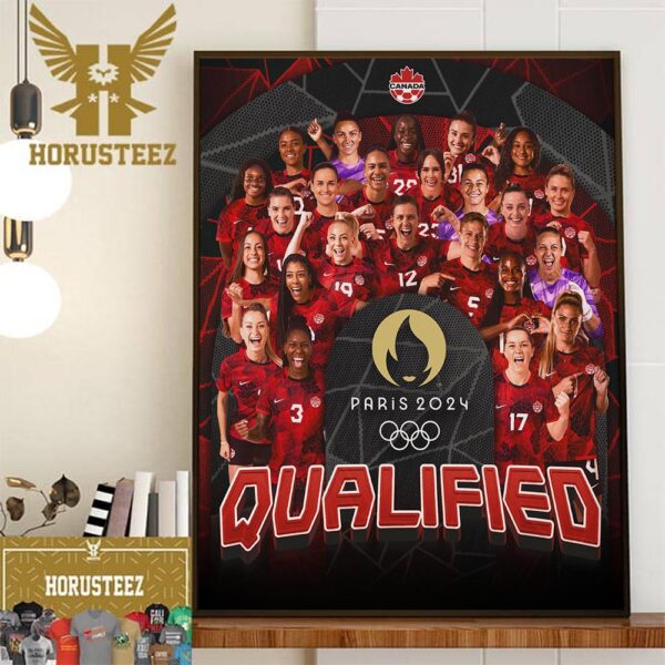 Congratulations To Canadian Womens National Team Qualified Paris 2024 Summer Olympics Home Decor Poster Canvas
