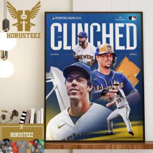 Congratulations To Milwaukee Brewers Clinched MLB Postseason 2023 Home Decor Poster Canvas