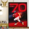 Congratulations To Ronald Acuna Jr First Members Of The 40-70 Club Home Decor Poster Canvas