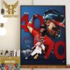 Congratulations To Ronald Acuna Jr Is The First Members Of The 40-70 Club In MLB Home Decor Poster Canvas