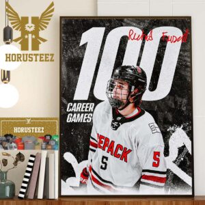 Congratulations to Ricky Frosch 100 Career Games With NC State Icepack Wall Decor Poster Canvas