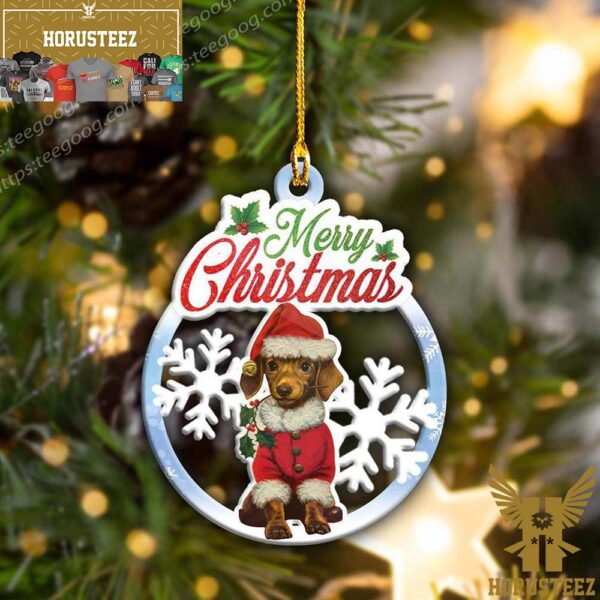 Dachshund Christmas Day Shape Christmas Tree Decorations Ornament