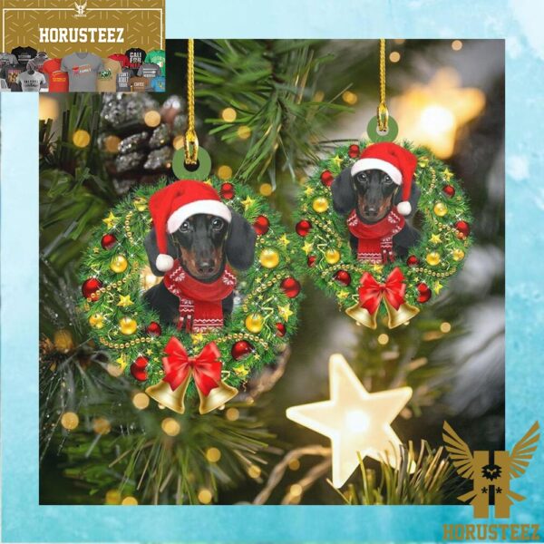 Dachshund Christmas Shaped Christmas Tree Decorations Ornament