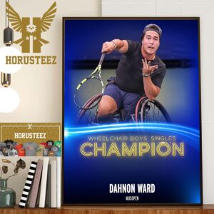 Dahnon Ward Is The Wheelchair Boys Singles Champion At US Open 2023 Home Decor Poster Canvas