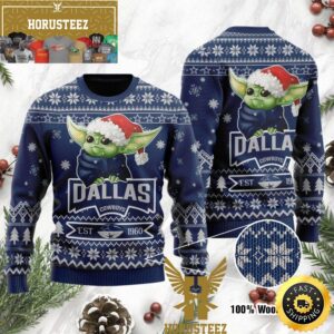 Dallas Cowboys Baby Yoda Christmas Ugly Sweater