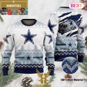 Dallas Cowboys Dream In Heart Custom Christmas Ugly Sweater