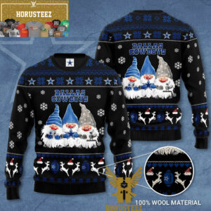 Dallas Cowboys Gnome de Noel Christmas Ugly Sweater
