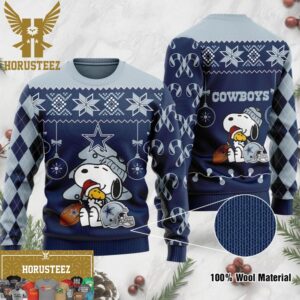 Dallas Cowboys Peanuts Snoopy Christmas Ugly Sweater