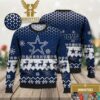 Dallas Cowboys Wreath Light Up Christmas Ugly Sweater
