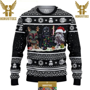 Darth Vader Boba Fett Stormtrooper Star Wars Funny Christmas Ugly Sweater