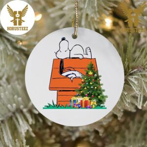 Denver Broncos Snoopy Ornament NFL 2023 Decorations Christmas Ornament