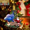 Dolphin Couple Merry Christmas 2023 Christmas Tree Decorations Ornament
