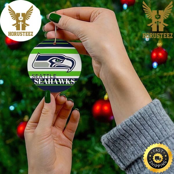 Eattle Eahawk Christmas 2023 Hallmark NFL Decorations Christmas Ornament