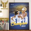 Novak Djokovic 2023 US Open Champion Is The 24th Grand Slam Titles Home Decor Poster Canvas