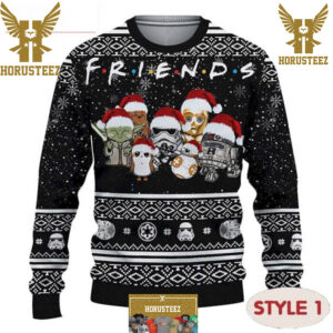 Friends Baby Yoda Multiple Styles Star Wars Funny Christmas Ugly Sweater