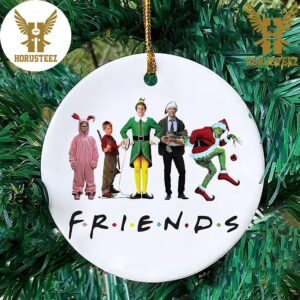 Friends Merry Christmas 2023 Grinch Arm Holding Decorations Christmas Ornament