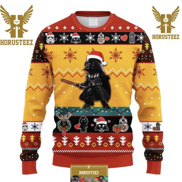 Funny Santa Dark Vader In Star Wars Gift For Fan Funny Christmas Ugly Sweater