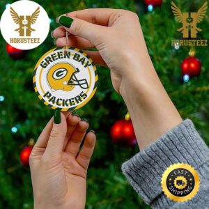 Green Bay Packers Christmas 2023 Hallmark NFL Decorations Christmas Ornament