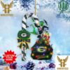 Green Bay Packers NFL Skull Joker Christmas Tree Decorations Ornament