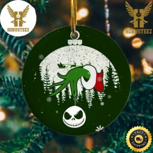 Green Character Jack Skellington Decorations Christmas Ornament