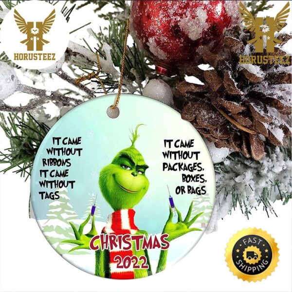 Grinch Face Christmas 2023 Stink Stank Stunk Grinch Lover Merry Grinch Christmas Decorations Christmas Ornament