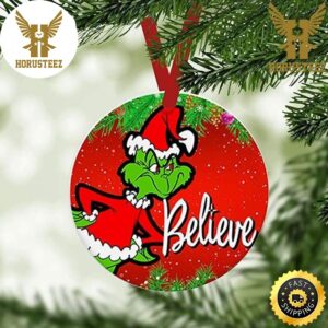 Grinch Santa Believe The Grinch Tree Decorations Christmas Ornament
