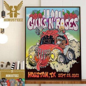 Guns N Roses At Houston TX Sept 28th 2023 Home Decor Poster Canvas