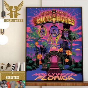 Guns N Roses At The Hard Rock Live In Hollywood Florida Home Decor Poster Canvas