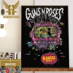 Guns N Roses at Kauffman Stadium Kansas City Sept 23th 2023 Home Decor Poster Canvas