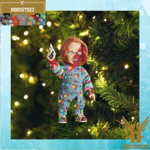 Half Burned Face Doll Led Lights Christmas Tree Decorations Ornament