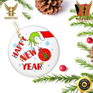 Happy New Year The Grinch Decorations Christmas Ornament