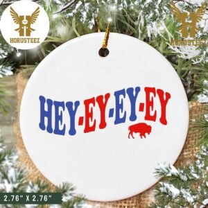 Hey Ey Ey Ey Buffalo Bills Christmas Hallmark NFL 2023 Decorations Christmas Ornament