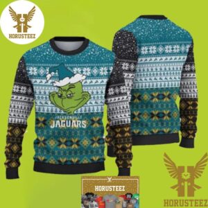 Jacksonville Jaguars x Grinch Gifts For Fans Best For Xmas Holiday Christmas Ugly Sweater