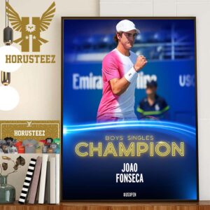 Joao Fonseca Is The Boys Singles Champion At US Open 2023 Home Decor Poster Canvas