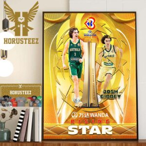Josh Giddey Is Wanda Rising Star Of FIBA Basketball World Cup 2023 Home Decor Poster Canvas