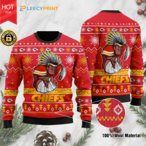 Kansas City Chiefs Arrowhead Chop Christmas Ugly Sweater