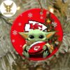 Kansas City Chiefs Intercept Cancer 2023 Hallmark NFL 2023 Decorations Christmas Ornament