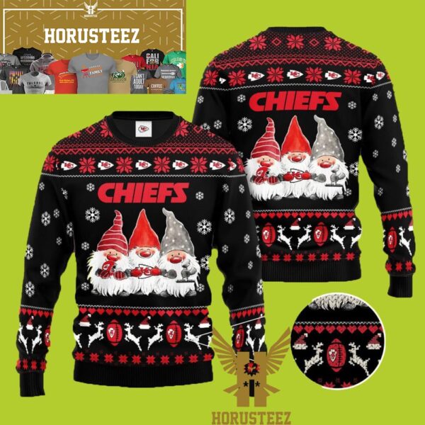 Kansas City Chiefs Gnome Christmas Ugly Sweater