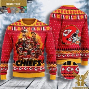 Kansas City Chiefs Legends Team Ugly Wool Christmas Ugly Sweater