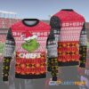 Kansas City Chiefs x Grinch Christmas Santa Hat Gifts For Chiefs Christmas Ugly Sweater