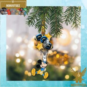Los Angeles Chargers Balloons Mickey Flying Christmas Tree Decorations Ornament