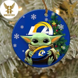 Los Angeles Rams Baby Yoda NFL Football 2023 Decorations Christmas Ornament