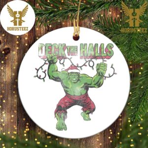 Marvel Christmas Hulk Deck The Halls Portrait Marvel Christmas Decorations Christmas Ornament