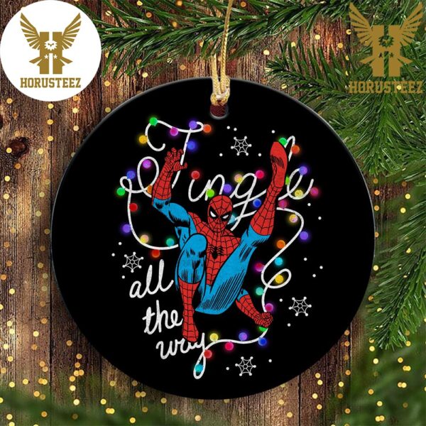 Marvel Christmas Spider-Man Jingle All The Way Action Pose Marvel Christmas Decorations Christmas Ornament