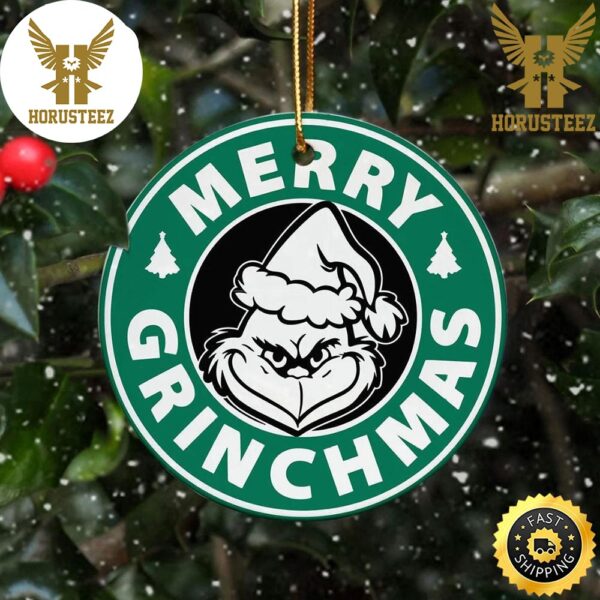 Merry Christmas Starbuck Style With The Grinch Christmas Decorations Christmas Ornament
