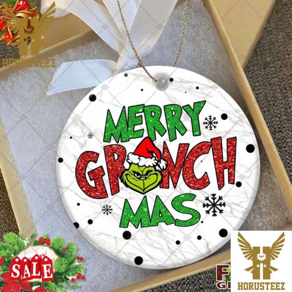 Merry Grinchmas Santa Grinch Christmas Tree Decorations Ornament